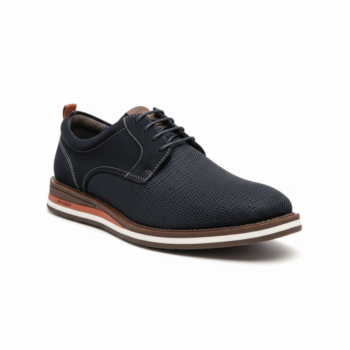 Sapato Democrata Metropolitan Type Couro Azul Navy Cadarco