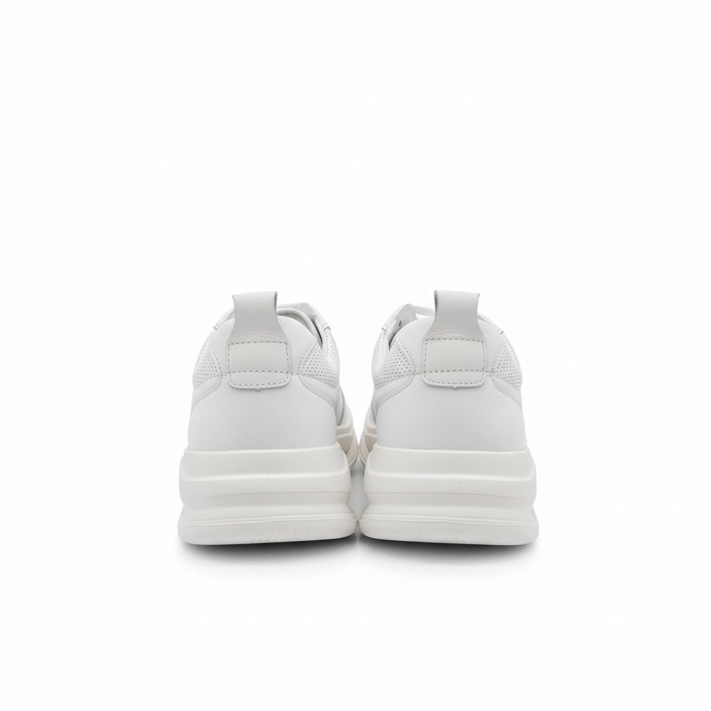 Tenis Democrata Couro Branco Masculino Versatil Premium Branco 4