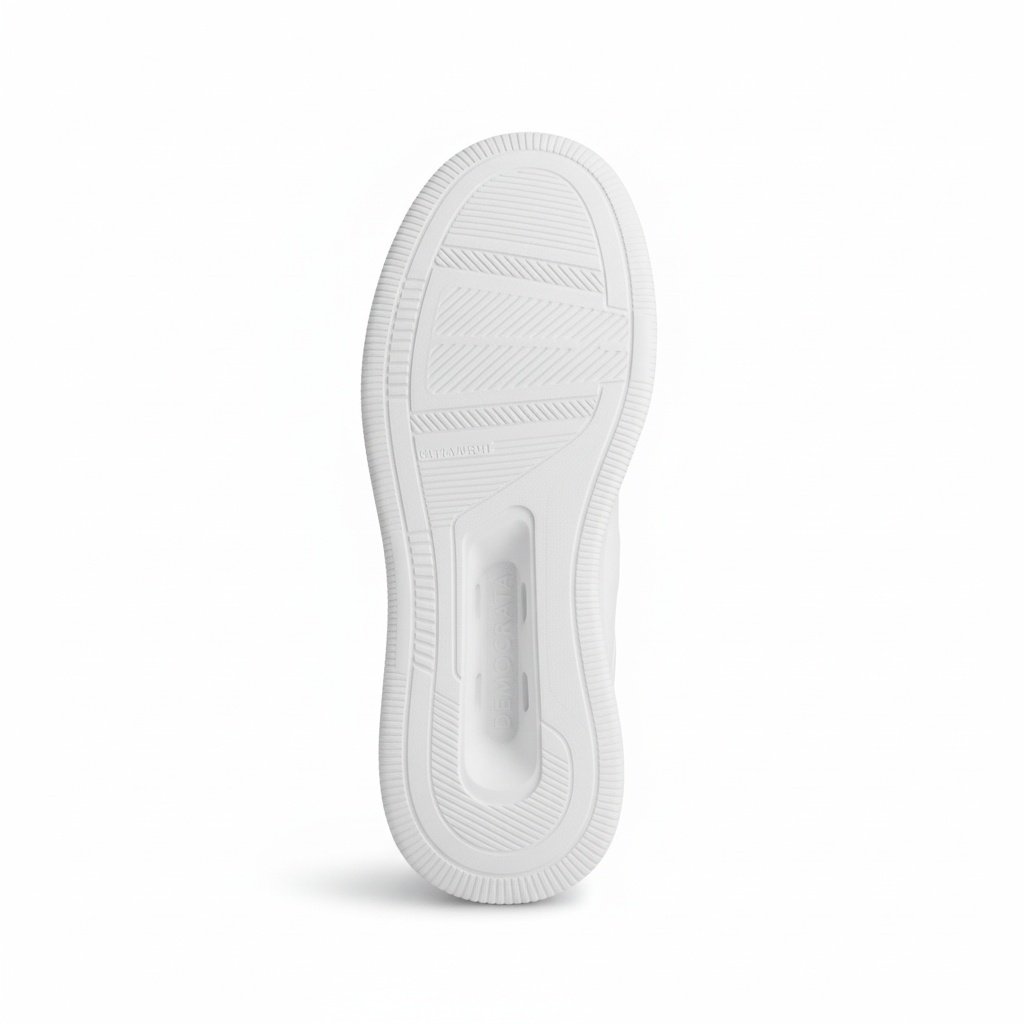 Tenis Democrata Couro Branco Masculino Versatil Premium Branco 6