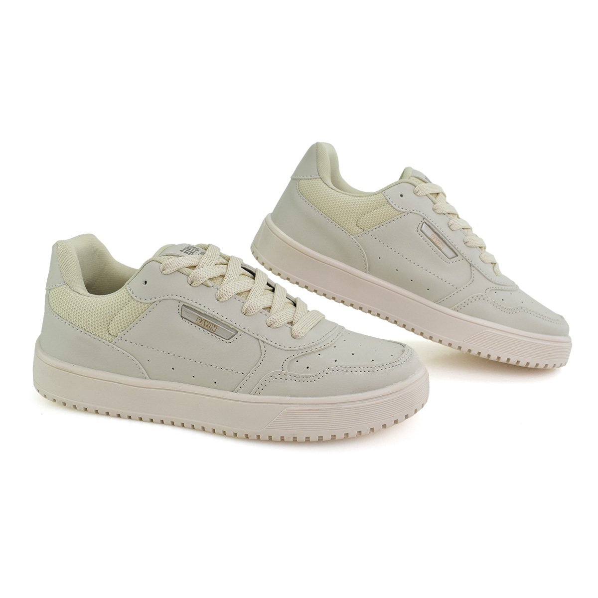 Tenis Rayon masculino leve resistente Antiderrapante Bege Bege 2