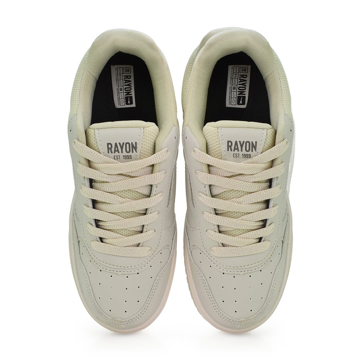 Tenis Rayon masculino leve resistente Antiderrapante Bege Bege 3