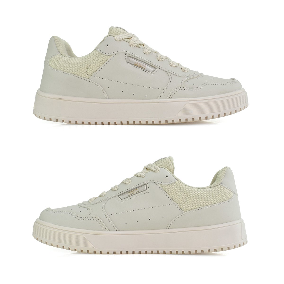 Tenis Rayon masculino leve resistente Antiderrapante Bege Bege 4