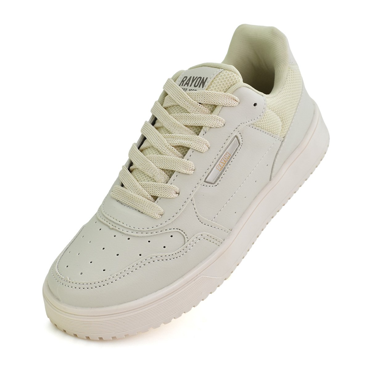 Tenis Rayon masculino leve resistente Antiderrapante Bege Bege 7