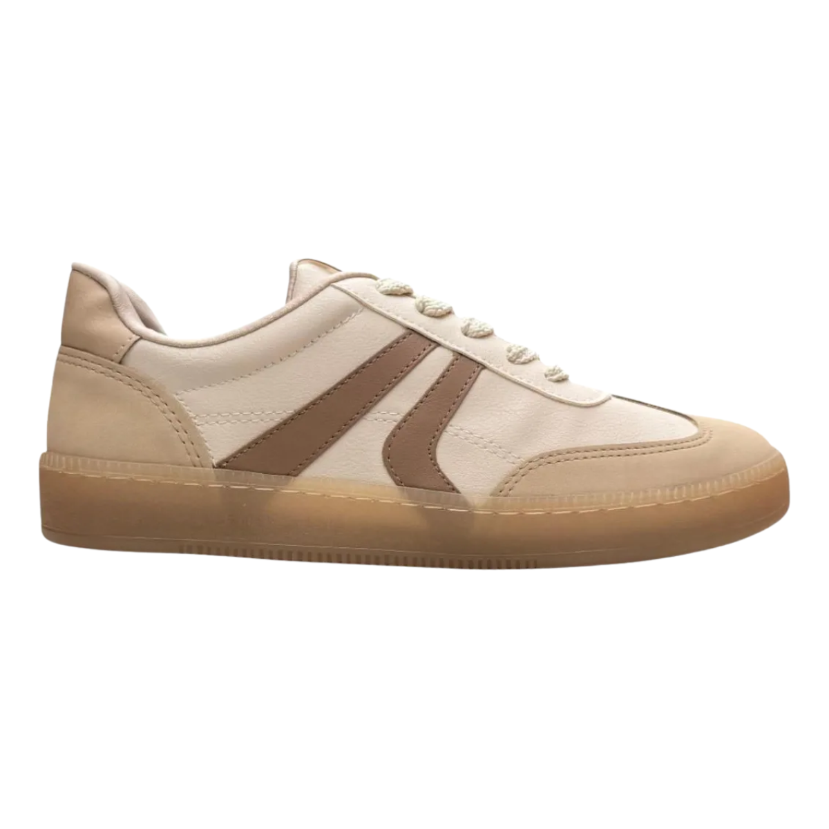 Via Marte Tenis Nobuck Feminino Antiderrapante Baunilha 