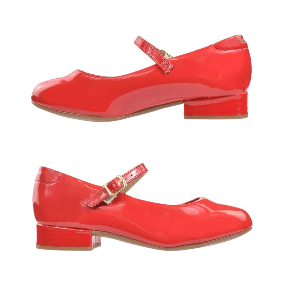 Sapatilha Infantil Molekinha Vermelha Design Classico Vermelho 3