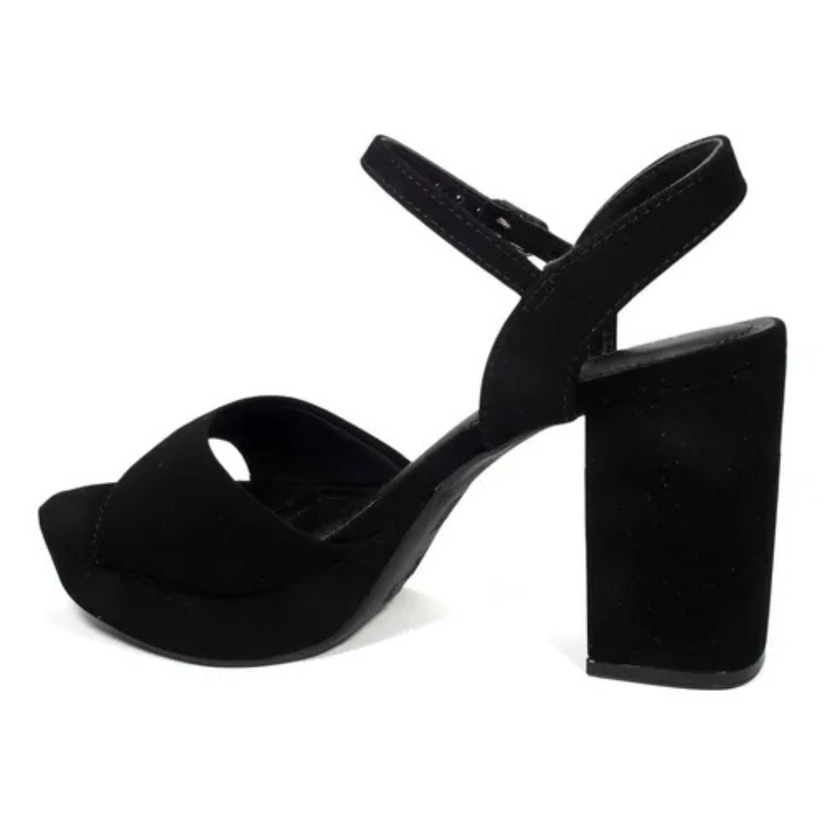 Sandalia Feminina Via Marte Nobuck Preto Salto Eventos Preto 3