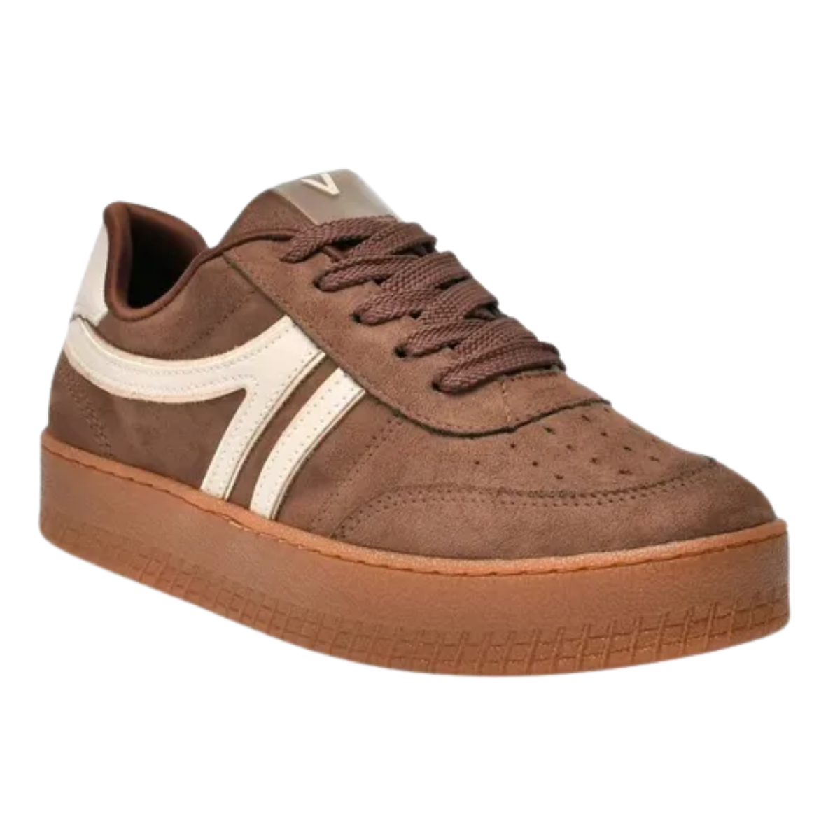 Via Marte Tenis Camurca Elegancia Cinnamon Bege