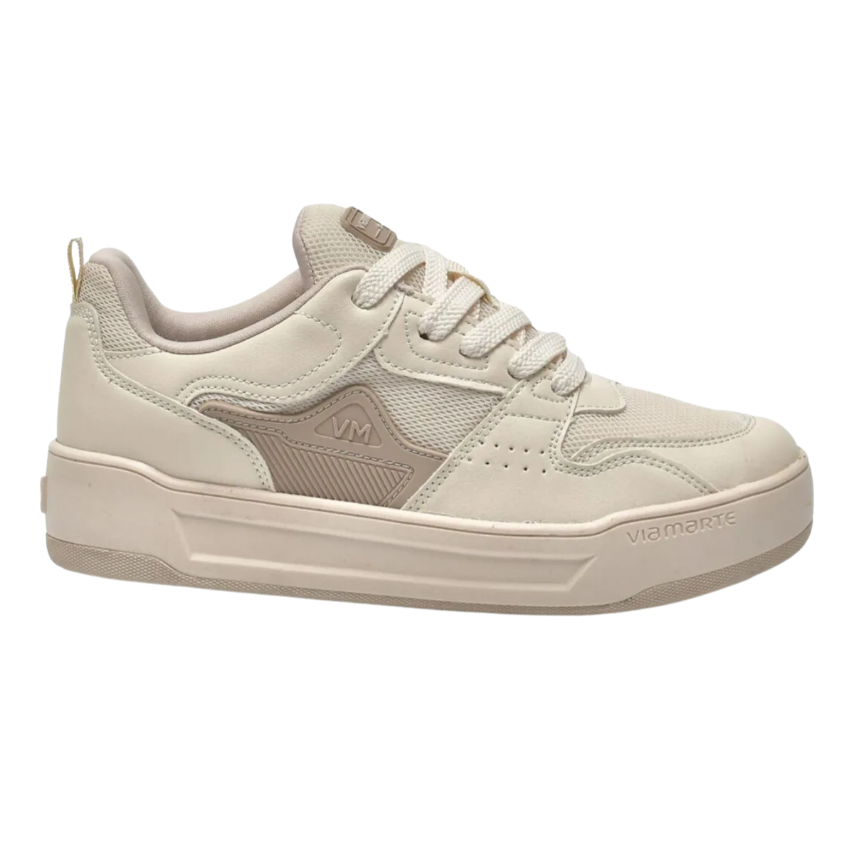 Via Marte Tenis Marfim Feminino Cadarco Estiloso Off White 2