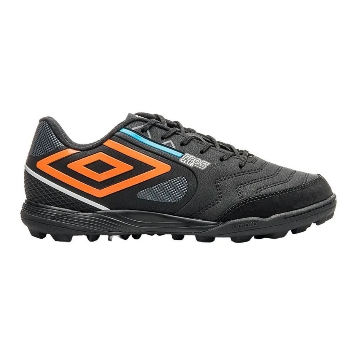 Chuteira Umbro Pro 5 Society Preto Jogo Conforto 