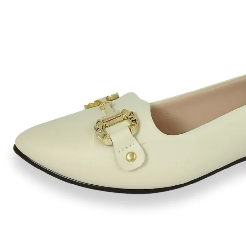 Sapatilha Moleca Feminina Casual Branco Off Branco 2