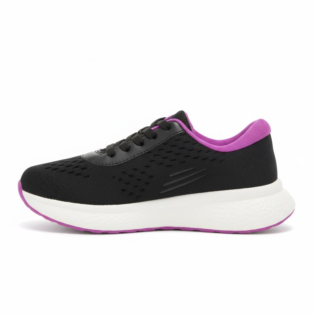 Tenis Molekinha Preto Esportivo Meninas Antiderrapante Preto 4