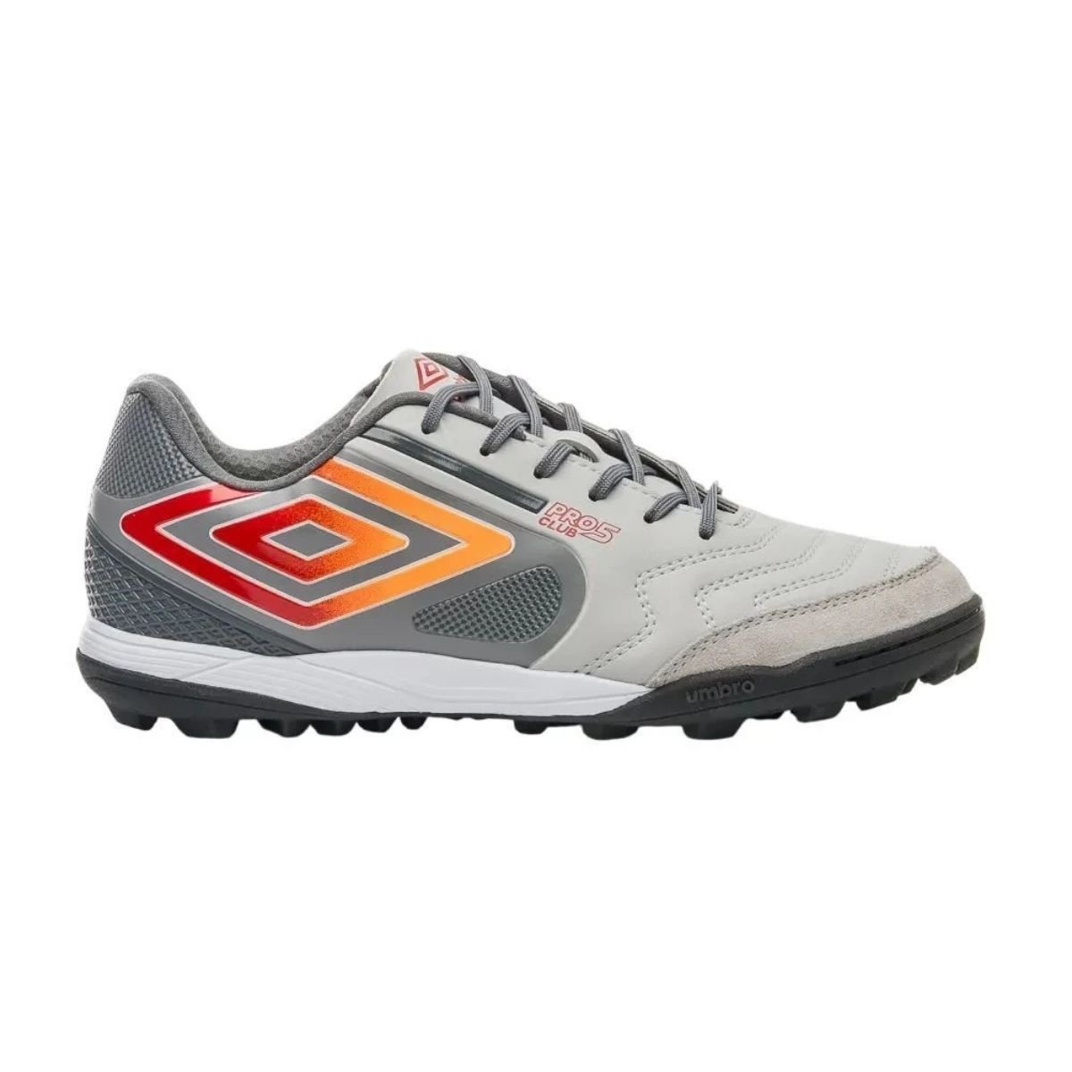 Umbro Pro 5 Bump Society Prata Grafite Laranja
