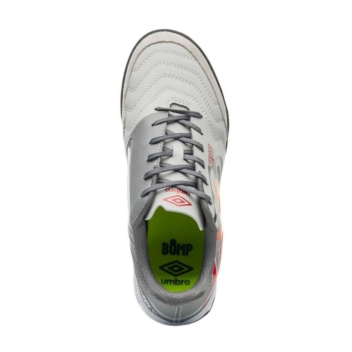 Umbro Pro 5 Bump Society Prata Grafite Laranja Cinza 4