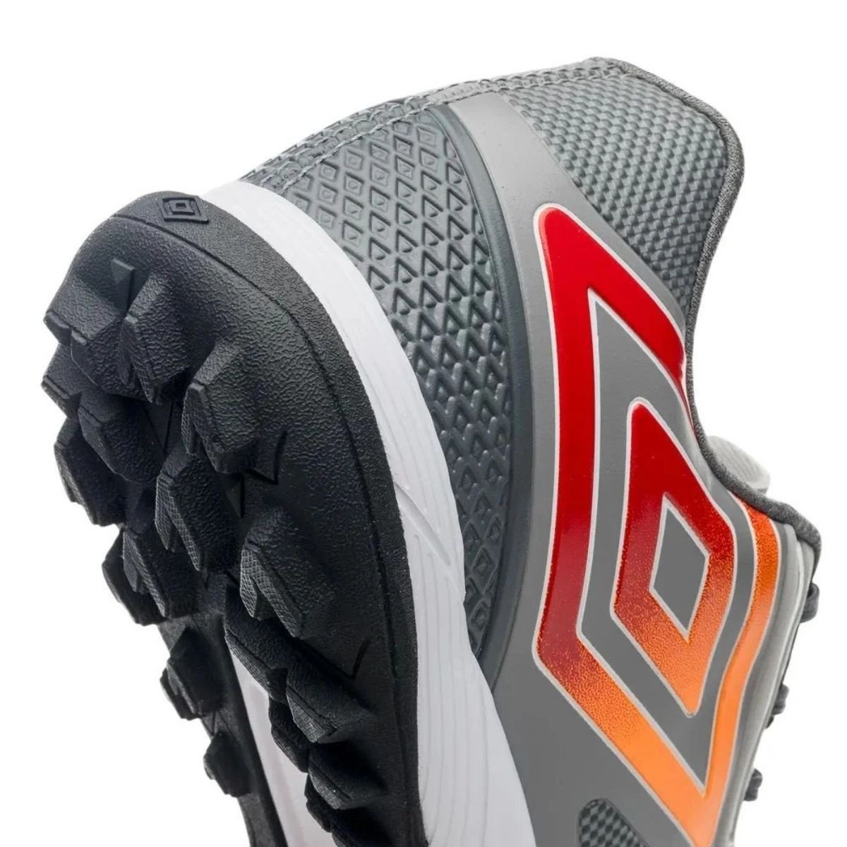 Umbro Pro 5 Bump Society Prata Grafite Laranja Cinza 6