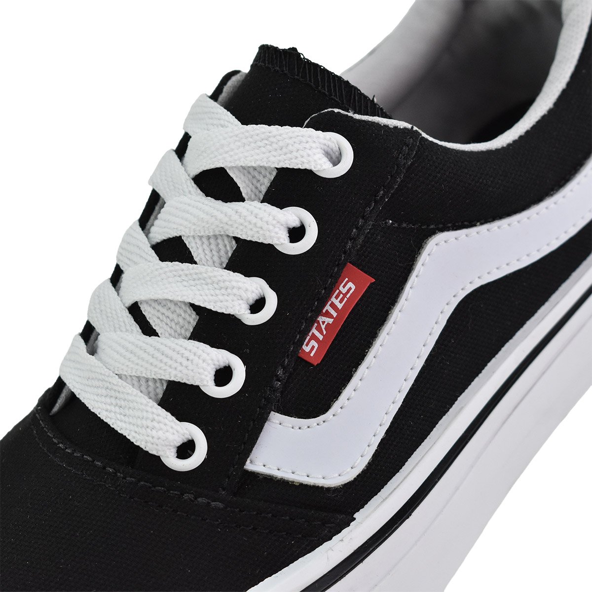 Tenis Botinho Meninos Preto Branco Estiloso Casual Preto 6