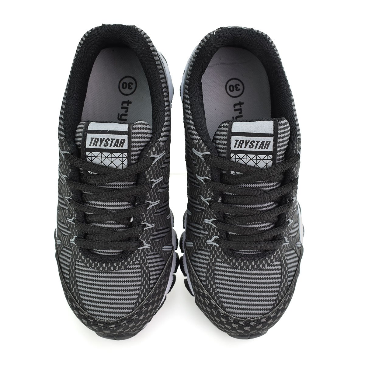 Tenis Confortavel Try Star Evolution Meninos Preto Cadarco Preto 3