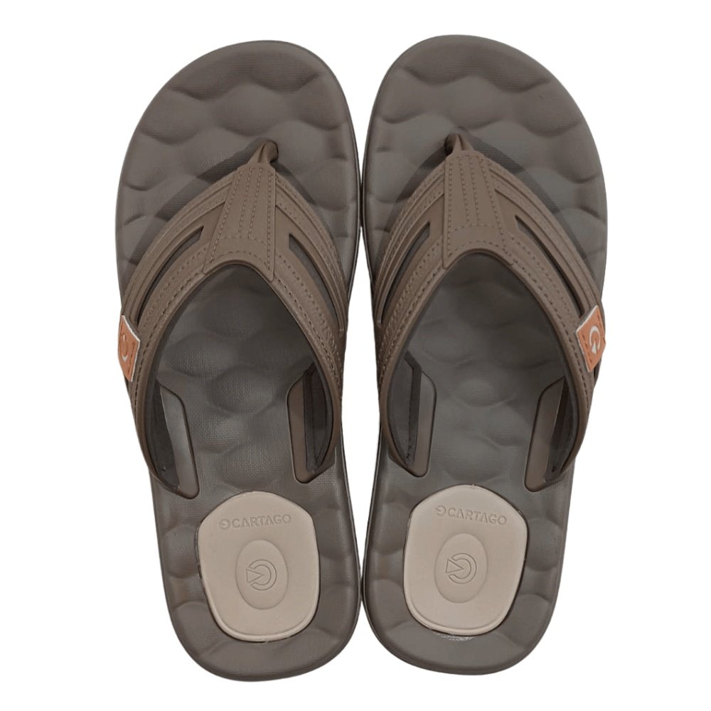 Chinelo Cartago Egeu IV Conforto e Estilo Marrom 2
