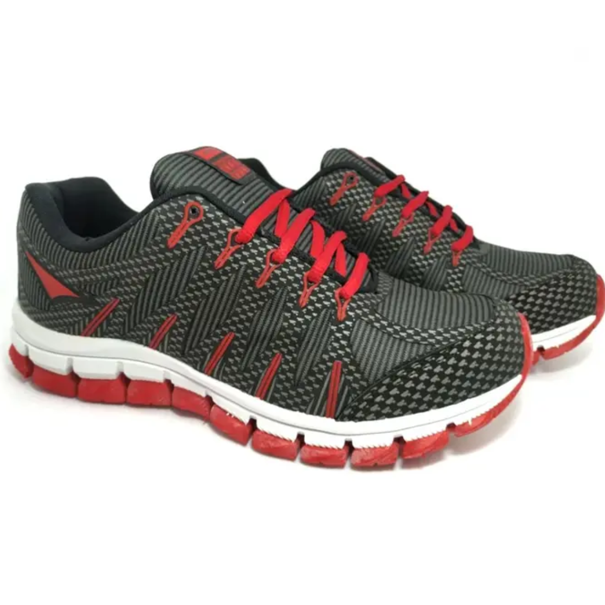 TRY STAR Tenis Infantil Preto Vermelho Design Dinamico Preto/Vermelho 2