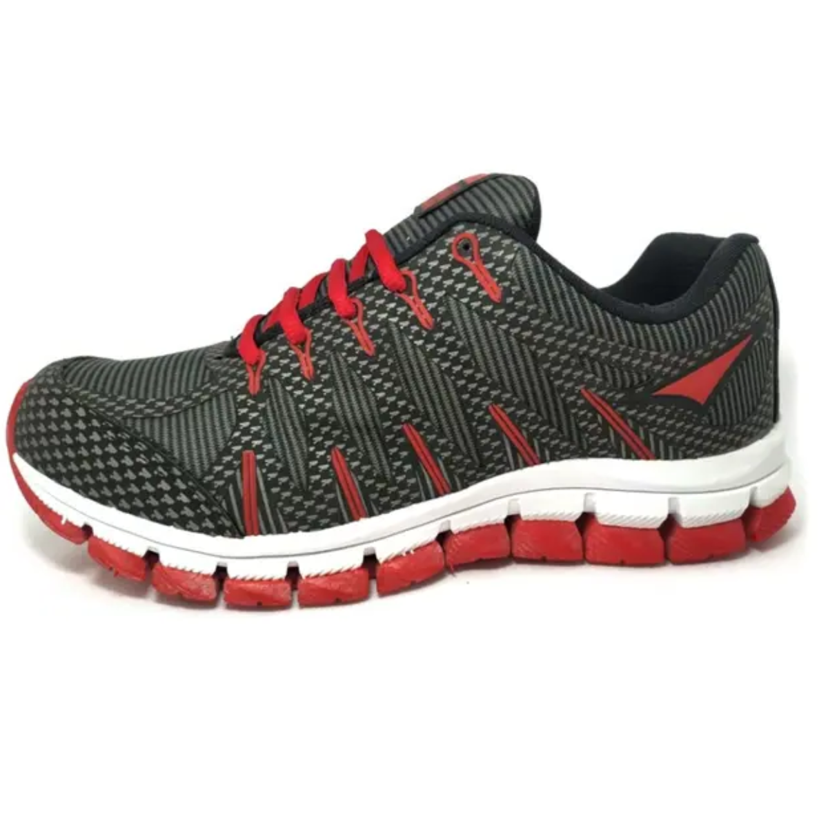 TRY STAR Tenis Infantil Preto Vermelho Design Dinamico Preto/Vermelho 3