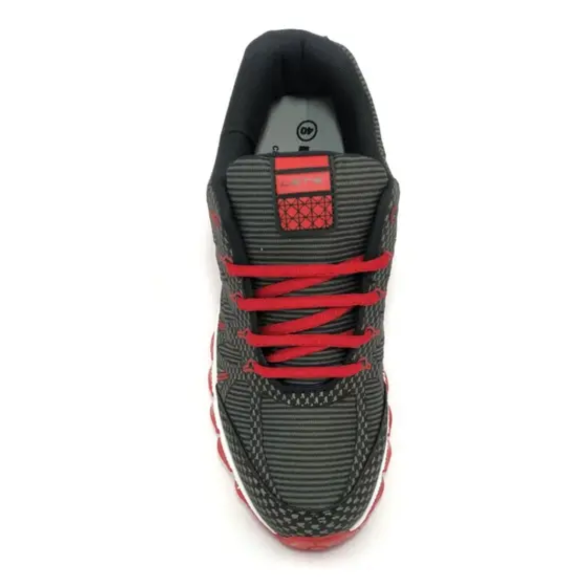 TRY STAR Tenis Infantil Preto Vermelho Design Dinamico Preto/Vermelho 4