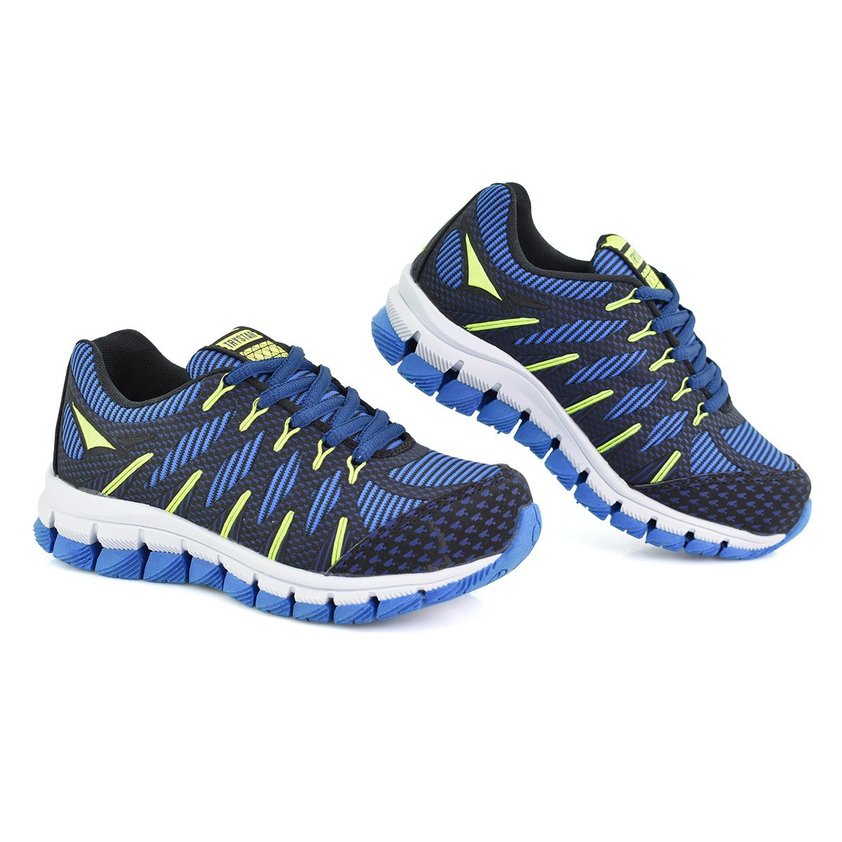 Tenis Meninos Try Star Evolution Marinho Ajuste Cadarco Azul 2