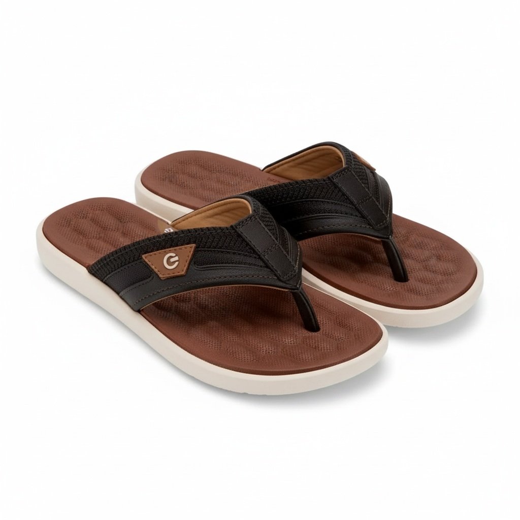 Chinelo Cartago Malta Bege Marrom Masculino Anatomico Marrom 6