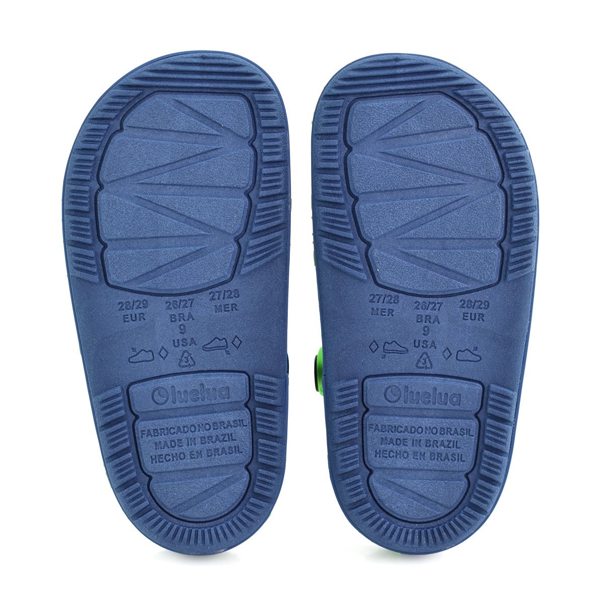 Babuche Meninos Dinossauro Marinho Verde Ultraleve Azul 7