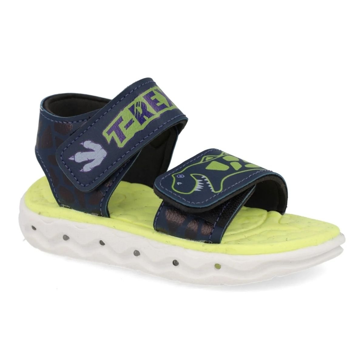 Sandalia Mini Pe Marinho Limao Conforto e Estilo