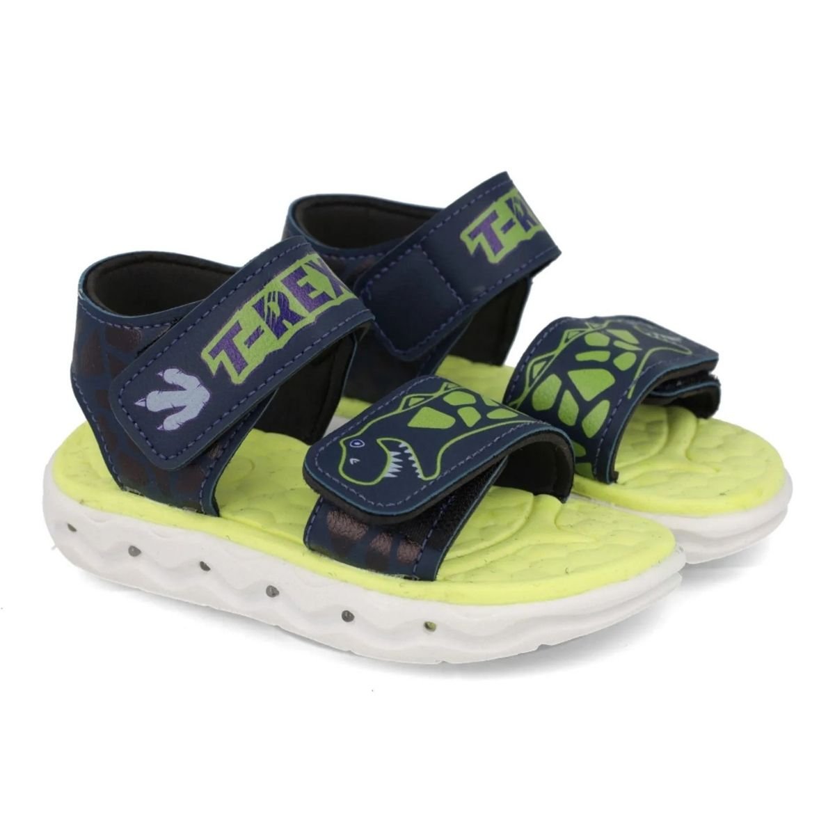 Sandalia Mini Pe Marinho Limao Conforto e Estilo Azul Marinho 6
