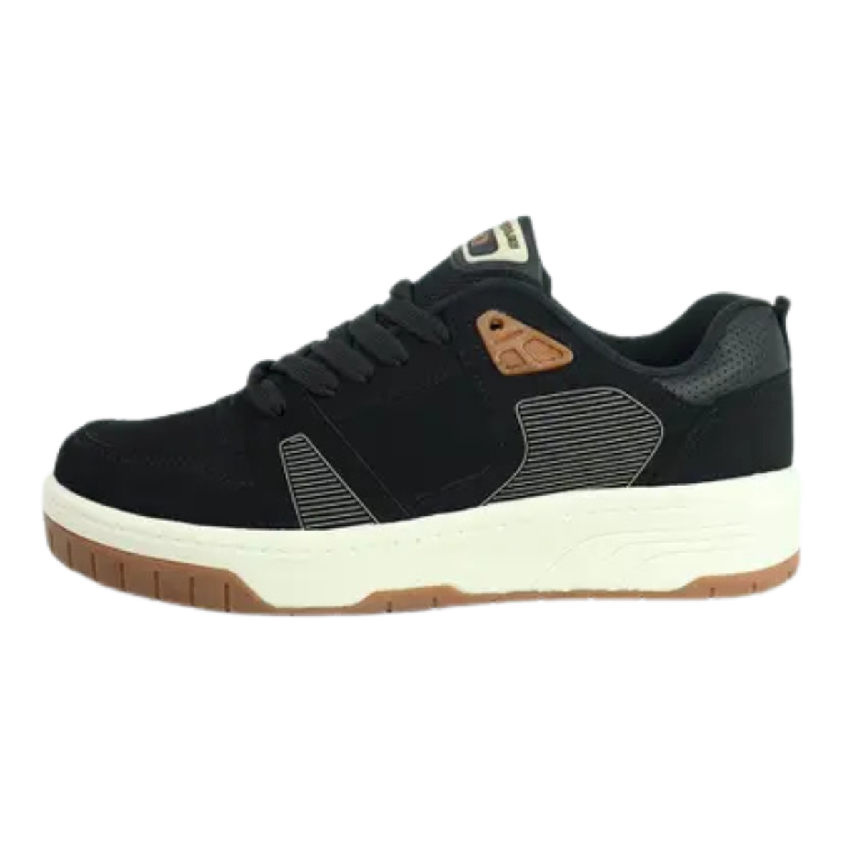 Logus Tenis Preto Champanhe Conforto e Estilo Preto 5