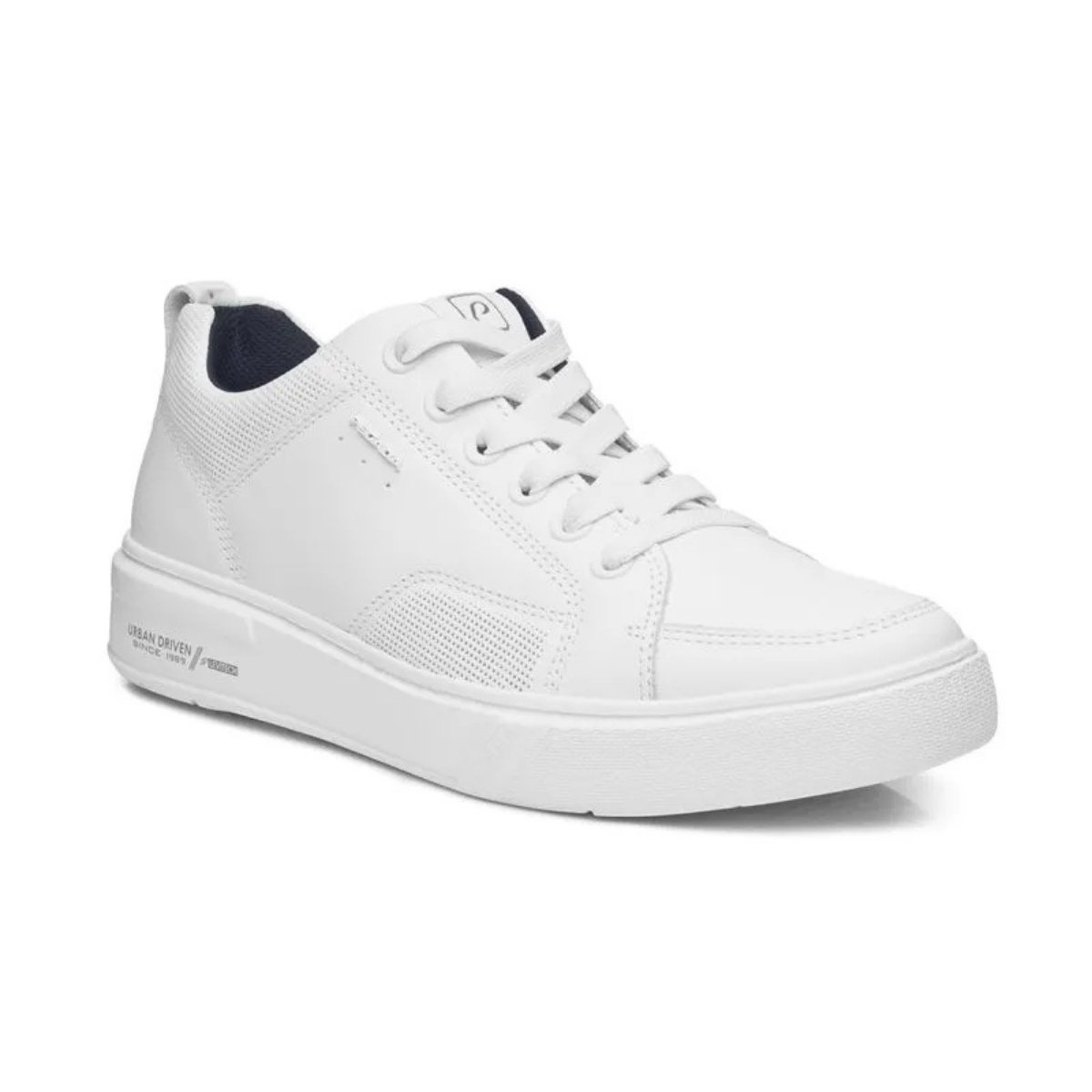 Sapatenis Pegada Masculino Couro Branco Conforto Casual Branco 2