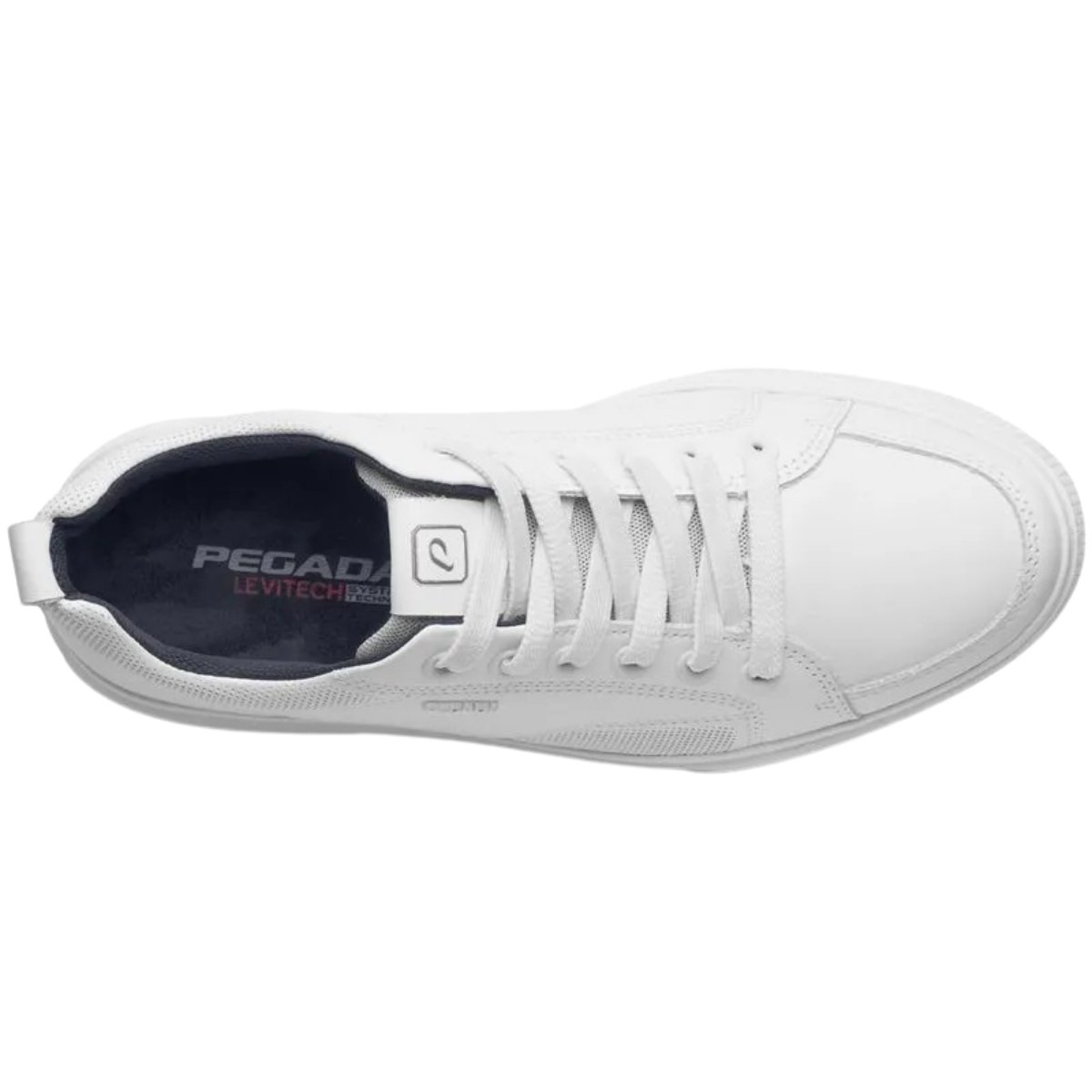 Sapatenis Pegada Masculino Couro Branco Conforto Casual Branco 4