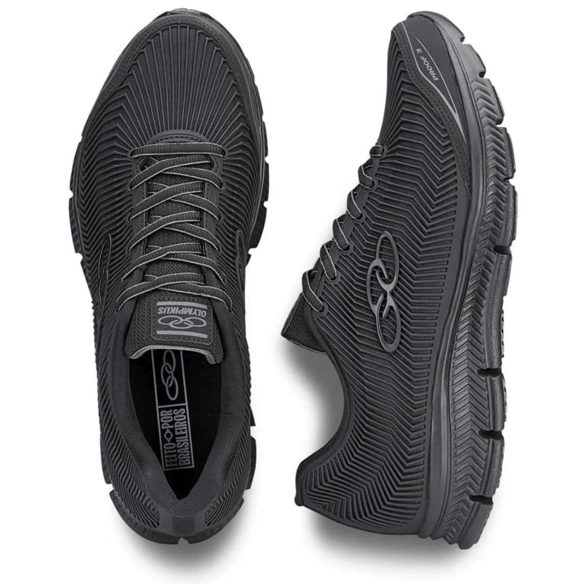 Tenis Olympikus Masculino Esportivo Proof 3 Preto Preto 5