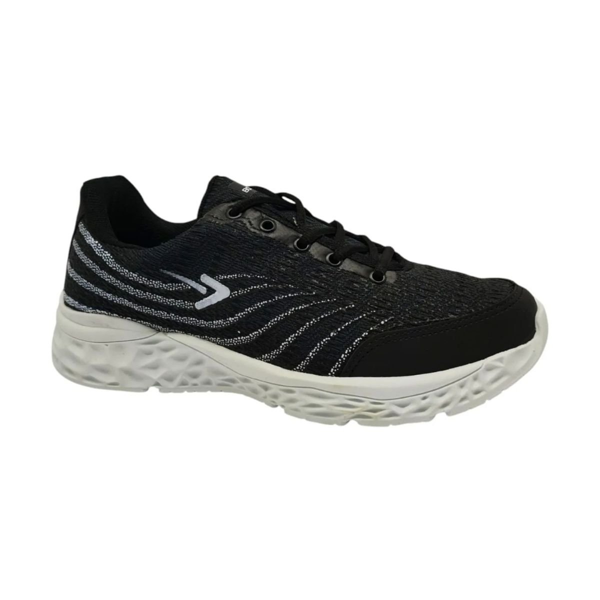 Tenis Masculino Box 200 Preto Branco Leve e Pratico Cardaco