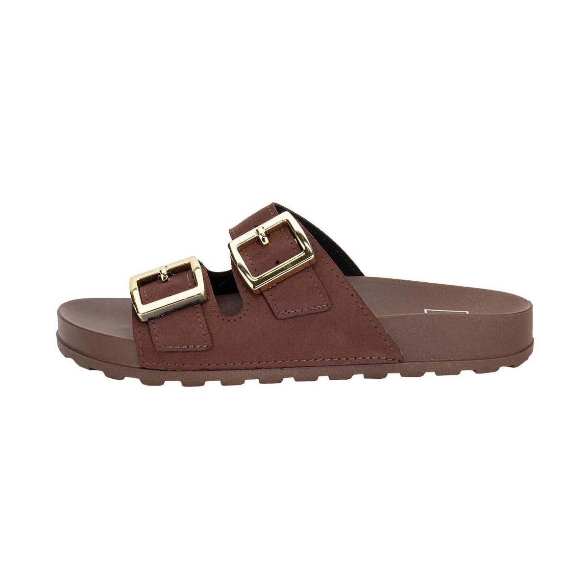 Tamanco Moleca Feminino Camurca Flex Chocolate Casual Marrom 3