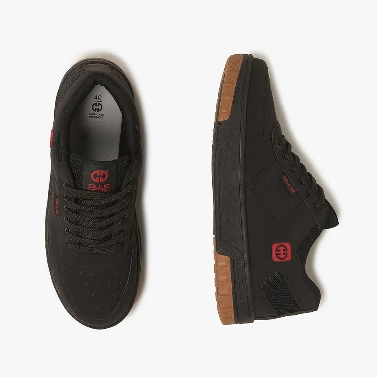 Tenis Ollie Eternity 2 Preto Masculino Casual Estiloso Preto 2