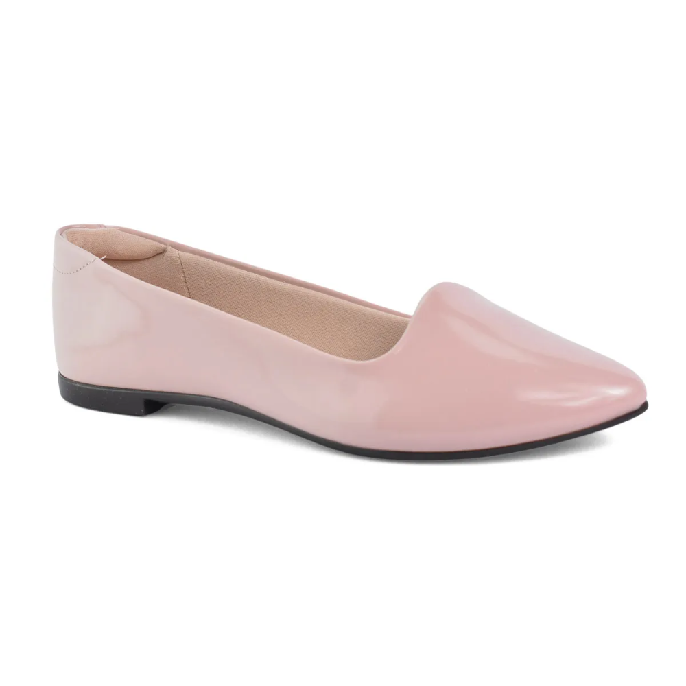Sapatilha Moleca Feminina Casual Bico Fino Rosa