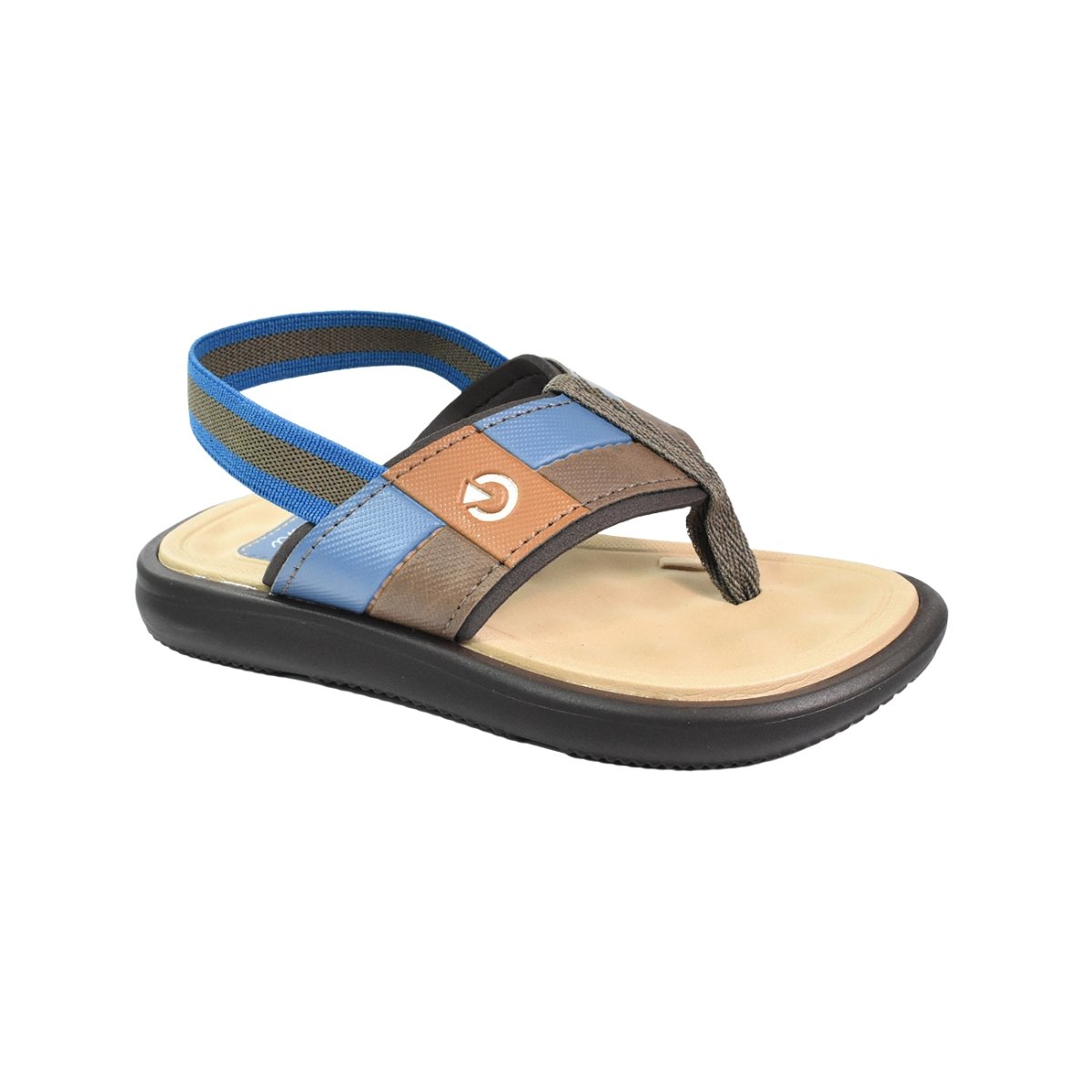 Sandalia Cartago Mini Baby Anatomica Marrom Castor Azul