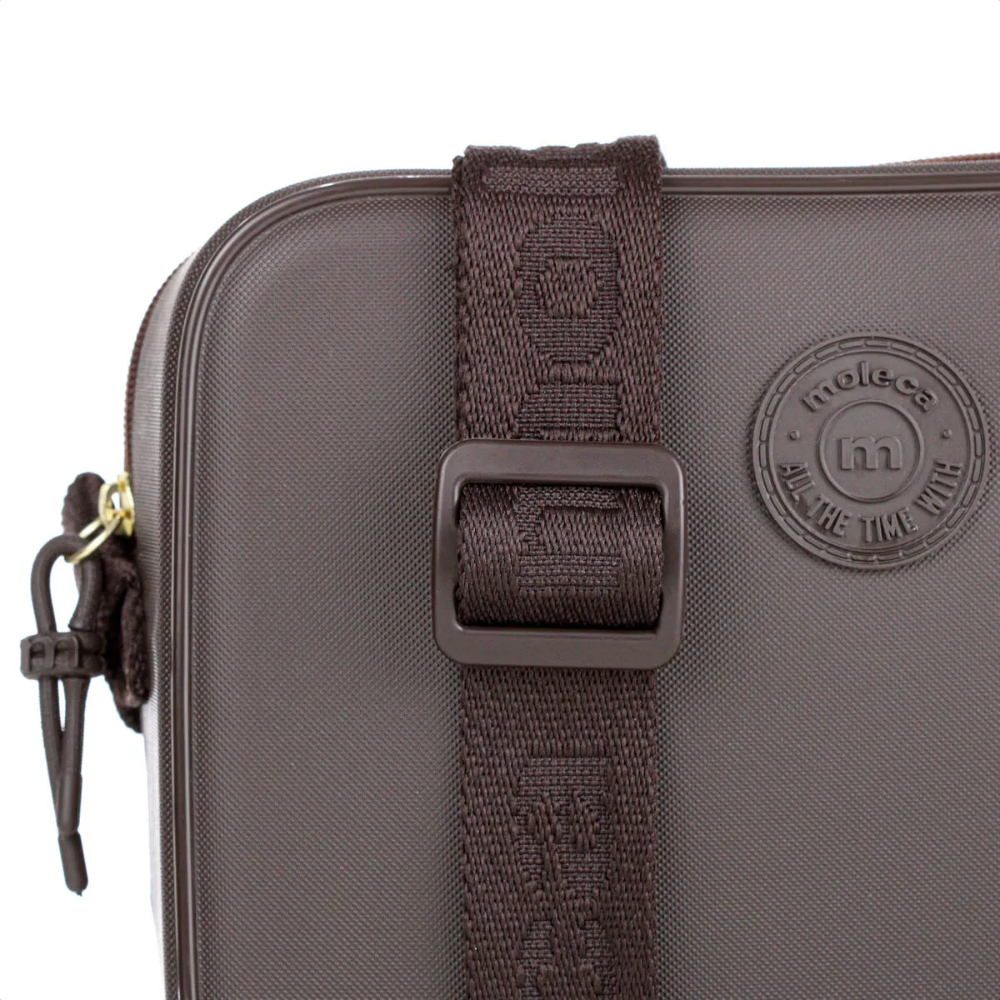 Bolsa Moleca Textura Gorgurao Cafe Feminina Casual Marrom 5