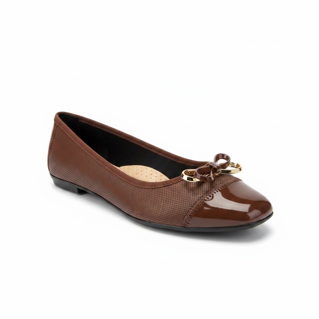 Sapatilha Moleca Laco Feminino Chocolate Elegancia Diaria