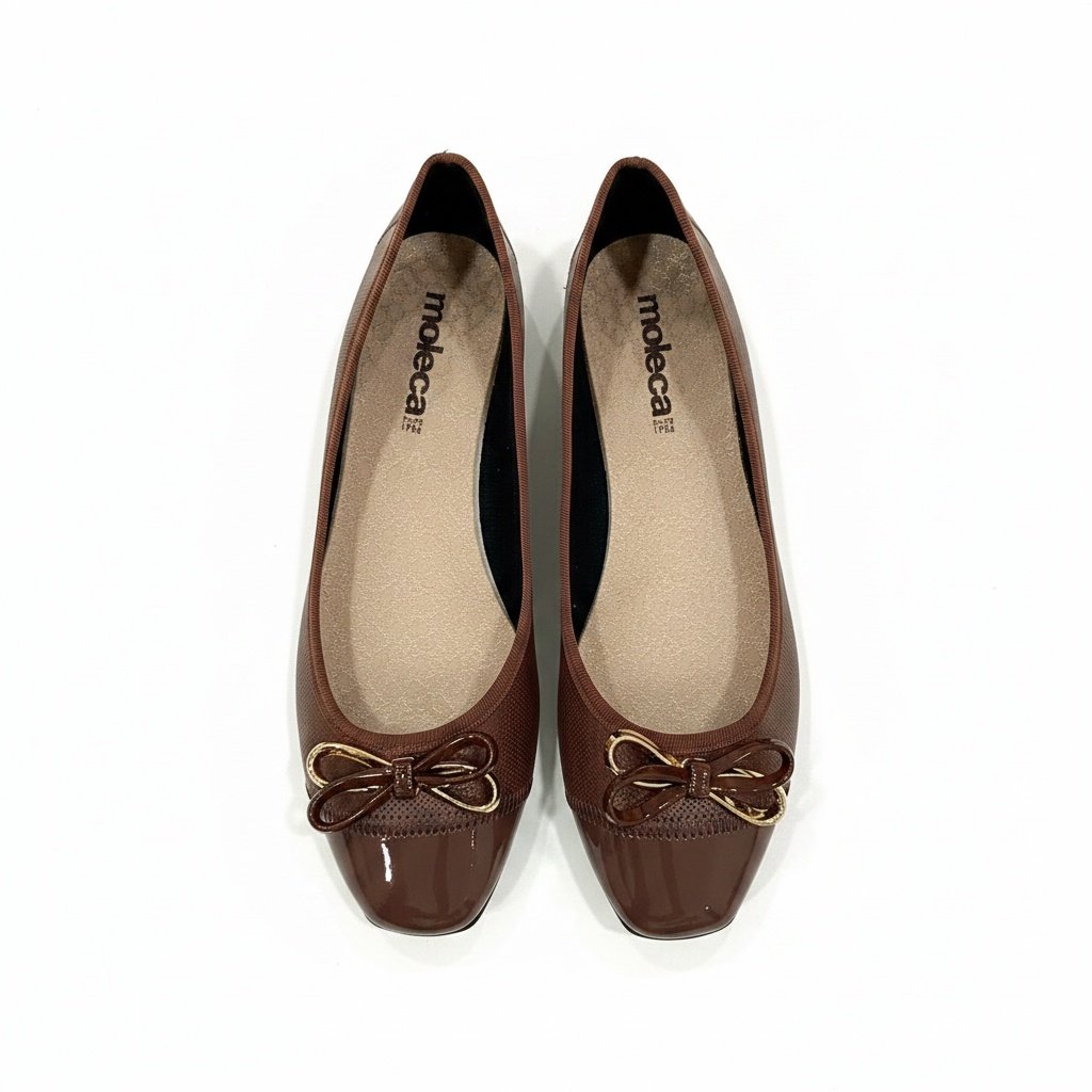 Sapatilha Moleca Laco Feminino Chocolate Elegancia Diaria Marrom 4