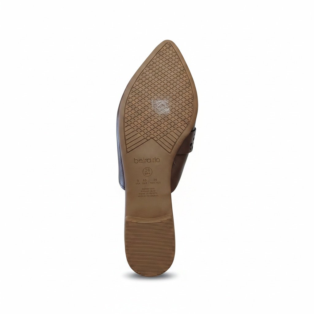 Mule Beira Rio Feminino Versatil Design Sofisticado Marrom 7