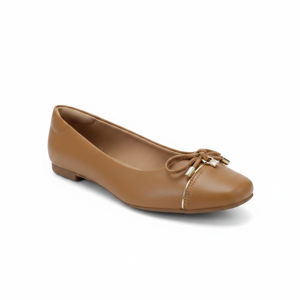 Beira Rio Sapatilha Camel Laco Feminino Conforto Adaptavel