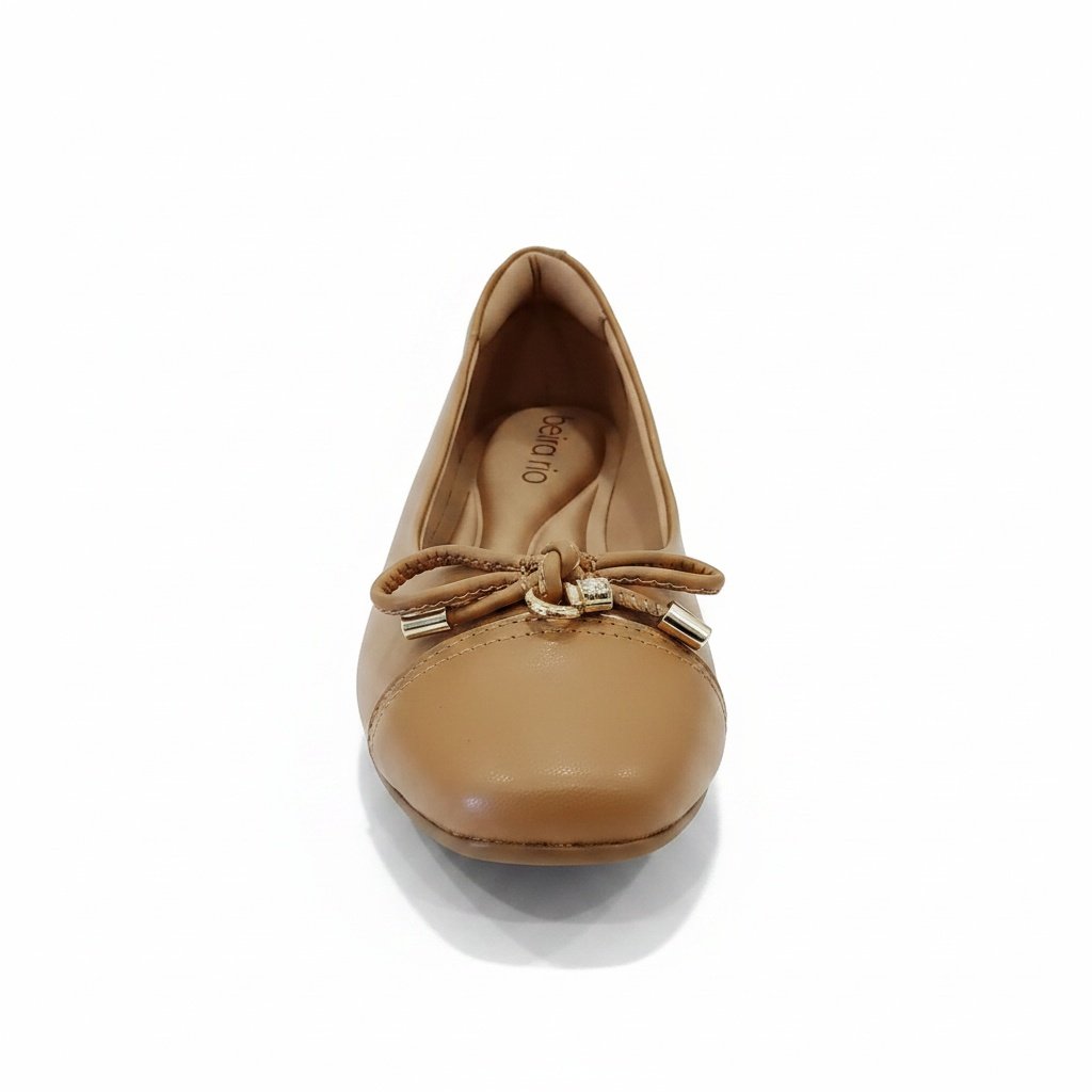 Beira Rio Sapatilha Camel Laco Feminino Conforto Adaptavel Marrom 2