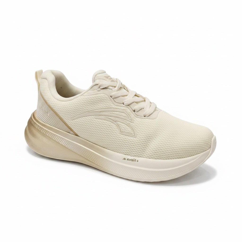 Tenis Kolosh Cream Champagne Alta Performance Feminino