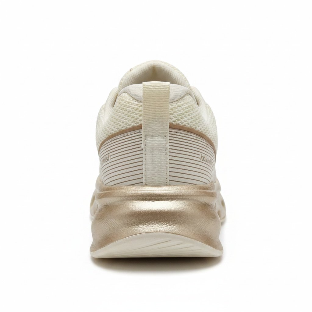 Tenis Kolosh Cream Champagne Alta Performance Feminino Bege 5