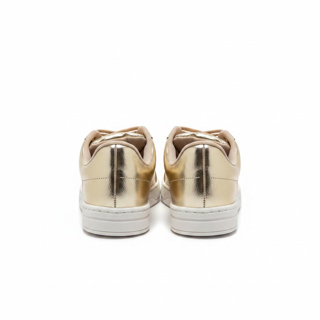 Tenis Moleca Dourado Feminino Brilho Urbano Dourado 5