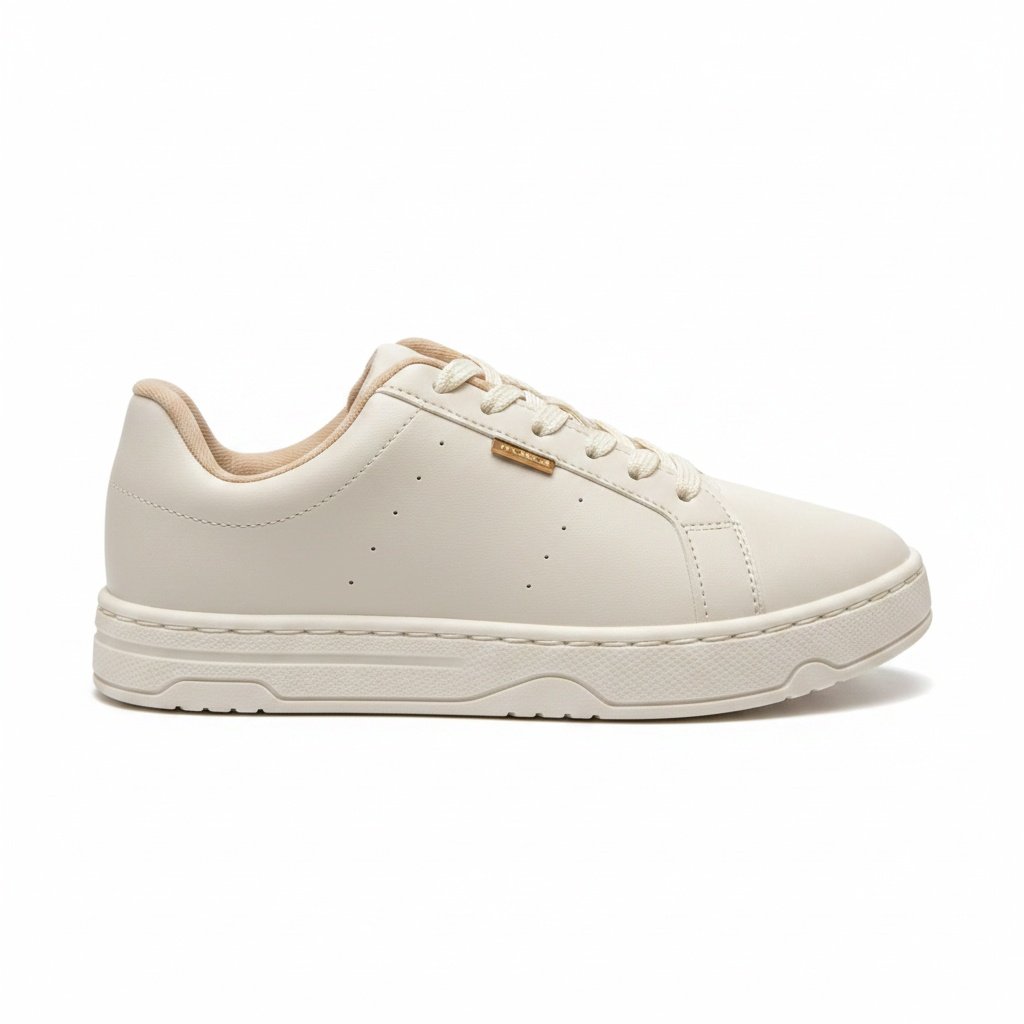 Tenis Moleca Feminino Branco Off Estilo Casual Off White 3