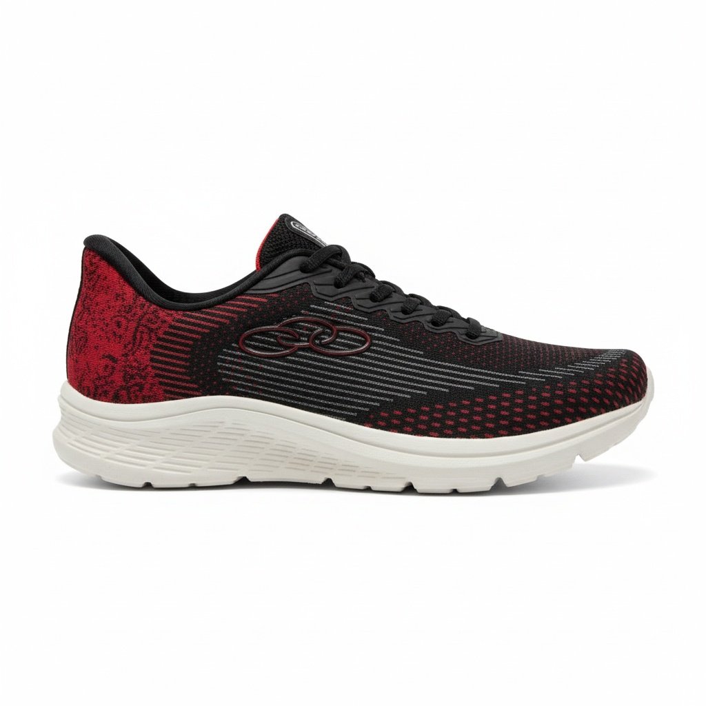 Tenis Olympikus Delta Preto Vermelho Alta Performance Preto/Vermelho 3