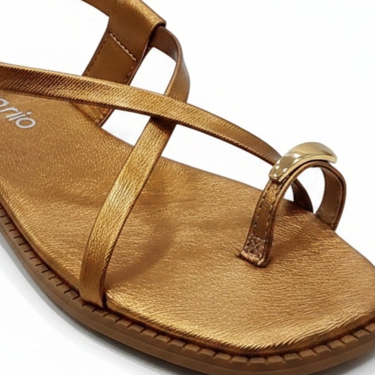 Sandalia Beira Rio Feminino 8571100 Bronze Bico Quadrado Bronze 3